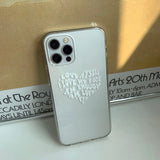 ナルシシズムハートアイフォンケース/Narcissism Heart Phone Case (White)