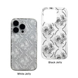 ポピー スマホケース/Black Poppy (Galaxy) Jelly Case