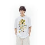 フラワーシンドロームTシャツ/ flower syndrome t-shirts -white