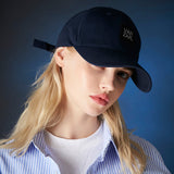 label over fit ball cap Navy