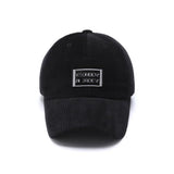 [ILLEDIT] CORDUROY LABEL BALLCAP BLACK (6624808009846)