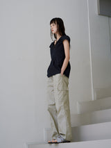 NYLON CARGO PANTS [ MOSS ]