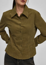 [MADE] Quen Corduroy Basic Shirt (2SIZE)