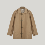 Beige Trench Half Coat