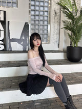 freesia shirred skirt