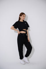 スクエアバックルショートスリーブTシャツ / TOP(9367) Square Buckle Short Sleeve T-shirt