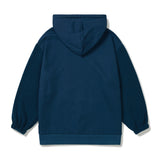 Lettering Knit Contrast Hoodie [VINTAGE BLUE] (6618799374454)