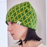 VA Patterned Jacquard Beanie / Green