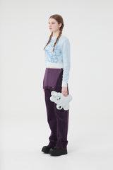 ウィティーバニークロップ丈ニット／WITTY BUNNY CROP KNIT [WHITE]