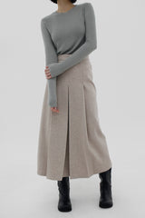 グリースプリーツスカート / Gleise pleated skirt (3color)