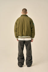OVER PATCH PADDED BLOUSON - KHAKI