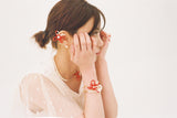 Red Flower Earrings