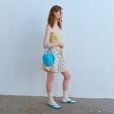 ハンドメイドハートバッグ / HANDMADE HEART BAG, BLUE