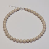 ベージュボールネックレス / beige ball necklace