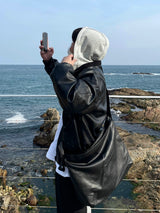 メリーディタッチャブルフーディライダージャケット / MELLY DETACHABLE HOODY RIDER JACKET(2COLOR)