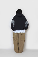 パイピングカラーフードジップアップ / Piping Color Hood Zip-up
