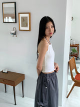Vignette two-string string halter sleeveless