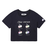 チェリーブラー半袖Tシャツ／CHERRY BLUR SHORT SLEEVE T-SHIRT [NAVY]