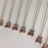 Luv in bear necklace (6657695809654)