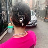 Moonlight bear hairpin (6672845570166)