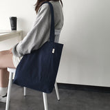 ツイルシンプルラインバッグ - deep navy