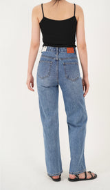 ミディアムストレートデニムパンツ / MEDIUM BLUE STRAIGHT DENIM PANTS [16626]