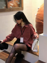 [BELLIDE MADE] ロマンスコーデュロイルーズフィットシャツ