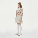 FLOWER JAQUARD KNIT CARDIGAN_BEIGE (6610815549558)