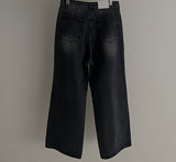 ルアワンタックワイドデニムパンツ/LUR ONETUCK WIDE DENIM PANTS(2COLOR)