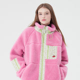 チェリーポケットフリースジャンパー / CHERRY POCKET FLEECE JUMPER [PINK]