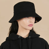 Monogram Label Pigment Bucket Hat Black