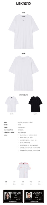 mii ロゴオーバーサイズTシャツ / mii LOGO OVERSIZED T-SHIRT WHITE
