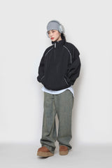 ペイズリーパイピングジップアップ / Paisley Piping Zip-Up