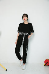 ウルトラバンドクロップTシャツ/TOP(8651) Ultra Band Crop Tee