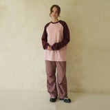 Pink Slit Nylon Pants