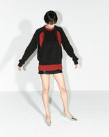 クラッキンニットスウェットシャツ/CRACKIN KNIT SWEATSHIRTS