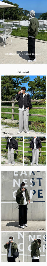 シャッティングMA-1フーディージャンパー/Shutting MA-1 Hoody Jumper