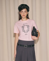 DVRK PRIVÉ ロイヤルローレルロゴベビーTシャツ - PINK