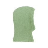 Monogram Label Soft Knit Balaclava Lightgreen