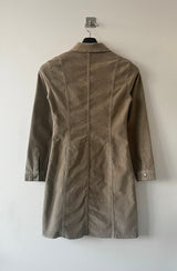Western collar mini dress
