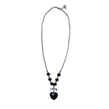 Heart ribbon ball (black)