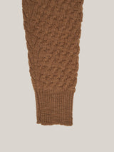 PIE WOOL CARDIGAN [ CINAMON ]