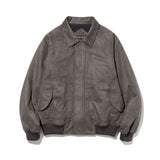 Vague Suede Bomber Jacket Brown