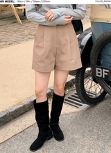 ブリックオータムピンタックショーツ
