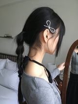 ムービングバレエコアシルバーリボンヘアピン