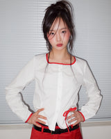 U ネックシャツ