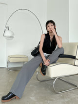 オビカラーマッチングスラックス / Obi color matching slacks (2color)