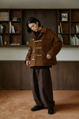 ハーフダッフルコート/unisex half duffle coat camel