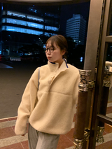 フリースプルオーバー
