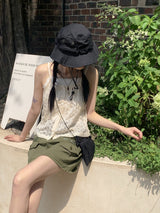 チュティヴィンテージシースルーレースビスティエスリーブレス